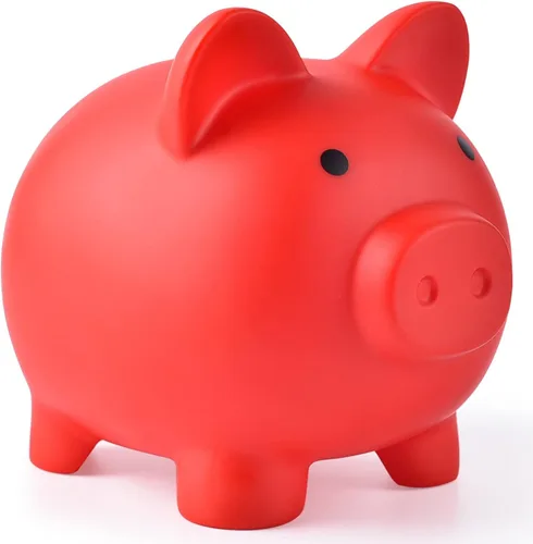 Miniatura 11 de PJDRLLC Alcancía, Banco de Dinero de Plástico Irrompible, Alcancía para Niñas y Niños, Alcancías de Tamaño Mediano, Regalos Prácticos para Azul