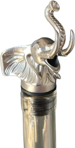 Miniatura 3 de Boquilla aireadora de vino de elefante, divertido regalo de vino de dinosaurio para hombres y mujeres, accesorio novedoso de vino de animales