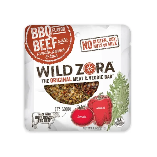 Miniatura 9 de Wild Zora Barritas de carne y verduras, cordero mediterráneo, paquete de 8, 100% cordero alimentado con hierba, aperitivos paleo saludables