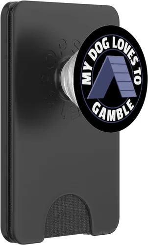 Miniatura 7 de Dog Agility Handler - My Dog Loves To Gamble - Dog Agility PopSockets Adhesive PopGrip