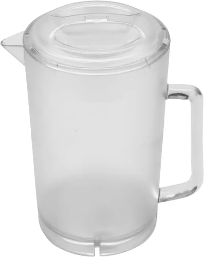 GET P-3064-1-CL-EC Jarra de plástico resistente y sin BPA de 2 cuartos de galón con tapa, inastillable (64 onzas), transparente