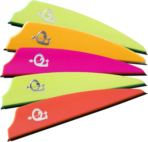 Miniatura 2 de Q2i Zeon Fusion X-II 50pk High-Performance Arrow Fletching Vanes with Tri-Fusion Adhesion Technology for Target Archery Fusion X-II Amarillo 3.5