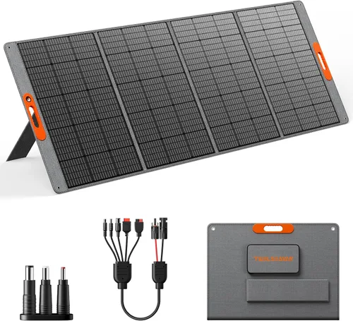 Miniatura 10 de Panel solar portátil de 120 W para estación de energía, cargador de panel solar plegable ETFE de alta eficiencia al 24%, QC3.0, tipo C 60W, salida