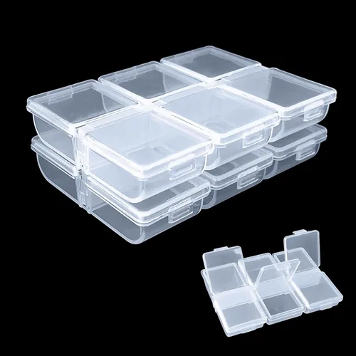 Aventik - Caja de aparejos de pesca, 2 unidades, cajas de plástico, organizador de almacenamiento de pesca (caja de gancho-6C)