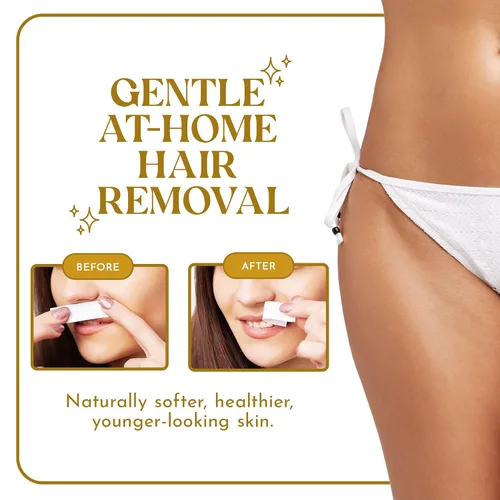 Miniatura 7 de MOOM Express - Tiras de cera listas para usar para depilación - Línea de bikini y tiras de cera facial - Tiras de cera para mujeres con manzanilla