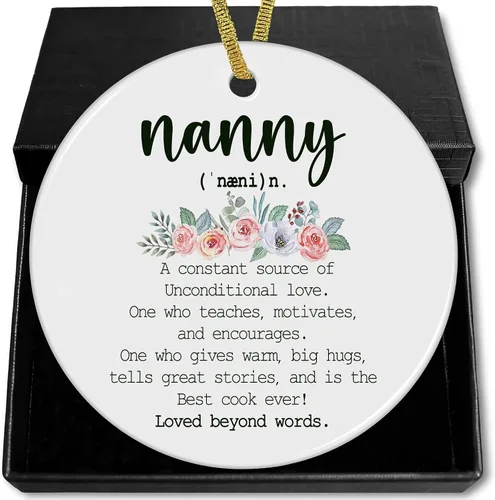 Miniatura 13 de Gigi Definition - Adornos de cerámica de Navidad para el Día de la Madre, regalos para mujeres Gigi, abuela de nietos, nieto, nieta, adornos