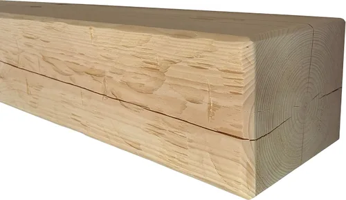 Miniatura 9 de J.H.Yoder Timbers 6" x 8" x 60" Viga de chimenea rústica maciza de madera de pino labrada a mano por artesanos Amish, de origen sostenible