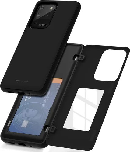 Miniatura 12 de GOOSPERY Funda tipo cartera para Samsung Galaxy S22 Ultra, [tarjetero] parachoques magnético de puerta con cierre automático, cubierta protectora