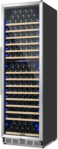Miniatura 17 de Mini Refrigerador de Vino, Refrigerador Enfriador de Vino de 12 Botellas, Bodega de Vino Independiente para Vino Rojo y Blanco, Control