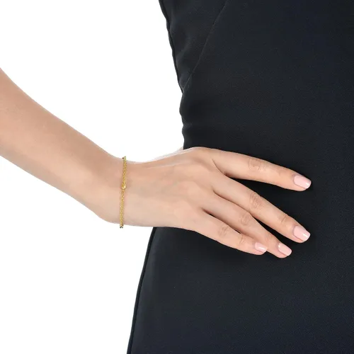 Miniatura 2 de CHOW SANG SANG 999.9 - Colección de regalos chinos de oro de 24 quilates, precio por peso, pulsera de cadena lisa de oro de 0.13 oz para mujer