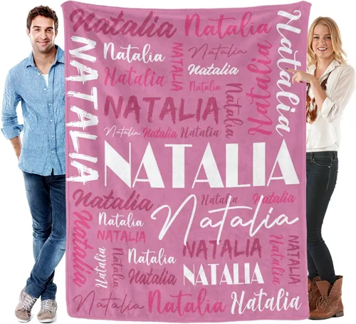 Miniatura 10 de Manta personalizada para niños y adultos, manta personalizada con nombre, manta de franela personalizada con nombre, manta personalizada con nombre
