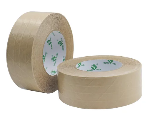 Miniatura 8 de BOMEI PACK Paquete de 2 cintas de papel kraft reforzadas, cinta de embalaje autoadhesiva de papel engomado, para embalaje resistente, envío, mudanza