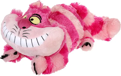 Disney Store Peluche del Gato de Cheshire - Juguete de 'Alicia en el País de las Maravillas' de 14 Pulgadas - Diseño de Rayas Vibrantes, Sonrisa