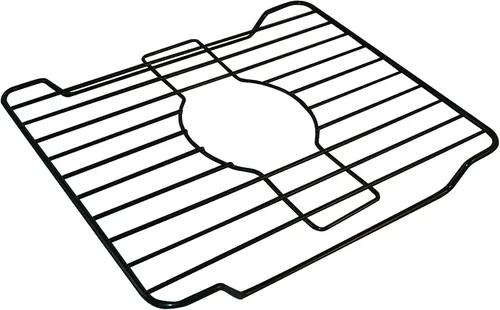 Better Houseware Protectores de fregadero para fregadero de cocina, rejilla protectora de metal, 12 x 10.25 x 1 pulgadas, tapete negro para