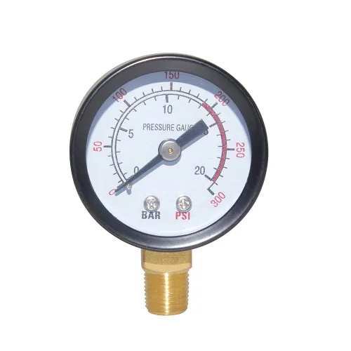 Miniatura 5 de Joywayus Medidor de Presión 0-200 PSI, Latón 1/4" NPT Rosca Macho Montaje Inferior, Llenado de Glicerina, Caja de Acero Inoxidable, Múltiples