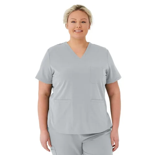 Miniatura 16 de ave. Lex - Blusa médica para mujer, estilo túnica, tela elástica en 4 direcciones, cómoda, de fácil cuidado, uniformes médicos para mujer