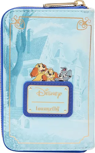 Miniatura 3 de Loungefly Disney Lady and the Tramp Classic Book Wallet, Varios colores, Cremallera alrededor