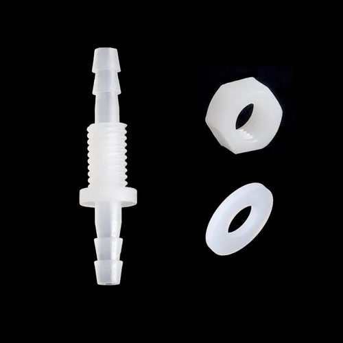 Miniatura 9 de Feelers Púa de manguera de 1/2 pulgada a granel, accesorio de púas hexagonales, adaptador de plástico, empalmador de unión con junta