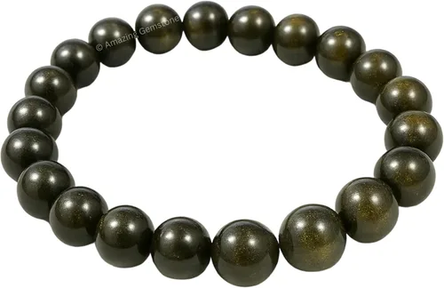 Miniatura 363 de Amazing Gemstone Pulsera de cristal para mujeres y hombres, pulsera de cristal curativo de protección, pulsera elástica con cuentas de piedras