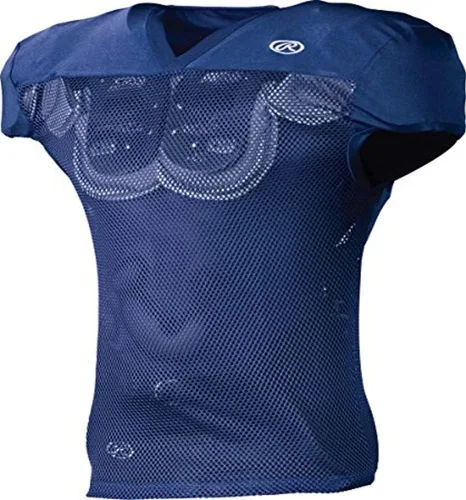 Rawlings Sporting Goods camiseta de fútbol americano de primera calidad con corte para hombre, para práctica profesional., Azul, M