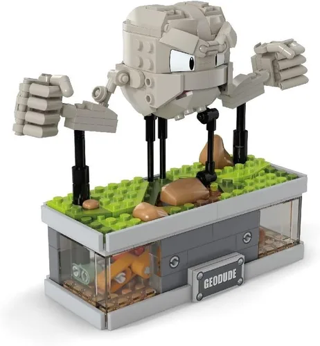 Miniatura 4 de MEGA - Juego de juguetes de construcción Pokémon, mini geodude movimiento con 355 piezas, 5 pulgadas de alto, brazos y boca móviles, coleccionable