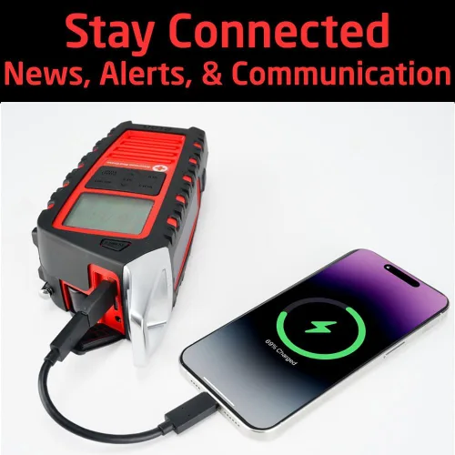 Miniatura 6 de Eton Odyssey Adventure Radio meteorológica NOAA con manivela, radio de emergencia de todas las bandas, tormenta de onda corta AM/FM, Bluetooth
