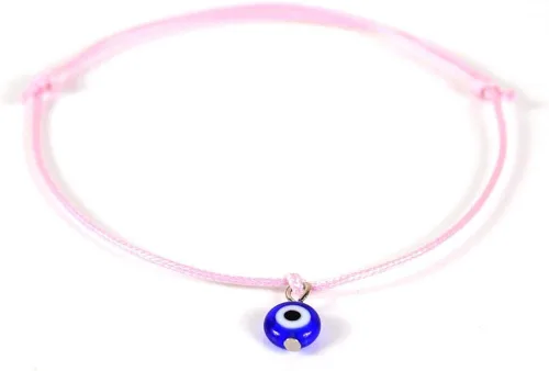 Miniatura 6 de 9 pulseras de cuerda roja ajustables hechas a mano con forma de cábala contra el mal de ojo, pulsera trenzada de ojo, pulsera de cuerda de amistad