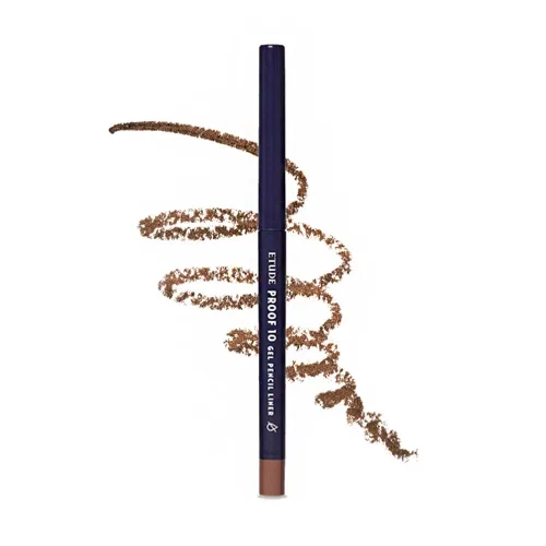 Miniatura 11 de ETUDE Proof 10 delineador de ojos de gel, delineador de ojos con tonos portátiles, punta afilable, textura cremosa de gel, forro de precisión Negro