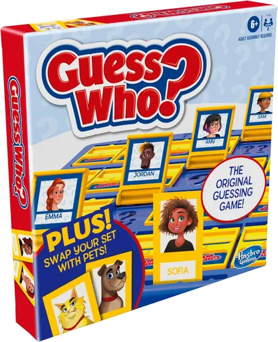 Miniatura 13 de Hasbro Gaming Juego de mesa Guess Who?, con tarjetas de personas y mascotas, el juego original de adivinanzas, para niños, de 6 años en adelante