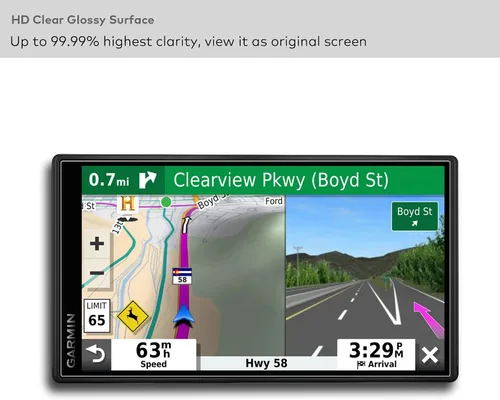 Miniatura 4 de Protector de pantalla de vidrio templado premium para Garmin Drivesmart 55 GPS Navigation 5.5 pulgadas pantalla táctil anti huella digital