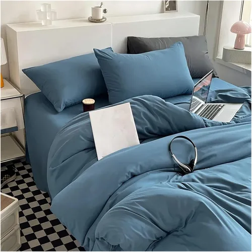 Miniatura 3 de ADovz Bedding Sets Duvet Cover Sets Solid Color Bedspread Sets Single Bed Double Bed King Size Duvet Cover Sets,Bed Sheets