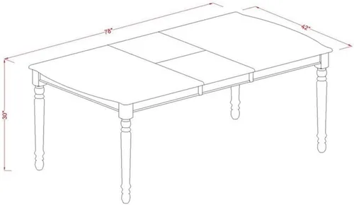 Miniatura 5 de Atlin Designs Juego de mesa de comedor de madera de 9 piezas en caoba