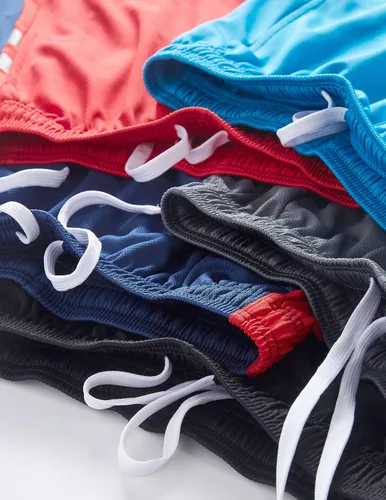 Miniatura 4 de Liberty Imports - 5 paquetes de pantalones cortos de baloncesto para jóvenes y jóvenes, malla de secado rápido, bolsillos para ropa deportiva