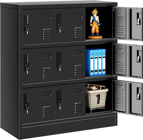 Miniatura 12 de INTERGREAT Casillero de Metal para Escuela Oficina Gimnasio Gabinete de Casillero de Almacenamiento de Metal para Empleados Estudiantes Casillero