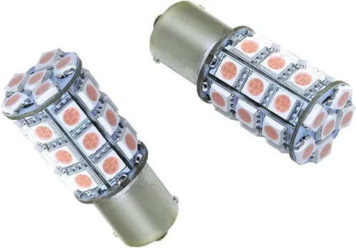 Miniatura 26 de PA 2 bombillas LED azules 13SMD 1156 para señal de giro, marcador lateral, respaldo de parada, luz trasera