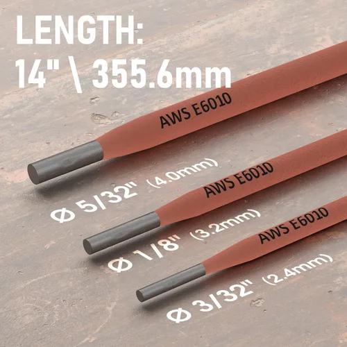 Miniatura 2 de YESWELDER E6010 1/8 "5LB Soldadura del palo del acero de carbono de Rod de soldadura para todas las posiciones
