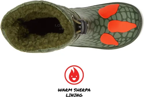 Miniatura 4 de London Fog Toby Botas de lluvia y nieve para niños pequeños, botas de nieve de invierno impermeables aisladas para niños pequeños, tallas de niños