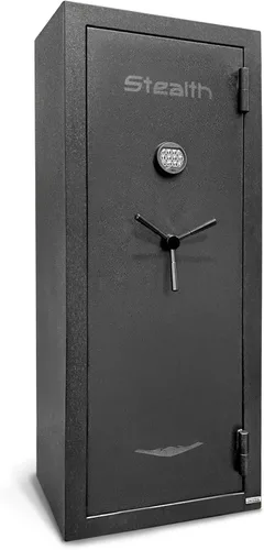 Stealth EGS23 - Caja fuerte para armas Essential 23 con protección contra incendios de 30 minutos aprobada por el Departamento de Justicia y 23