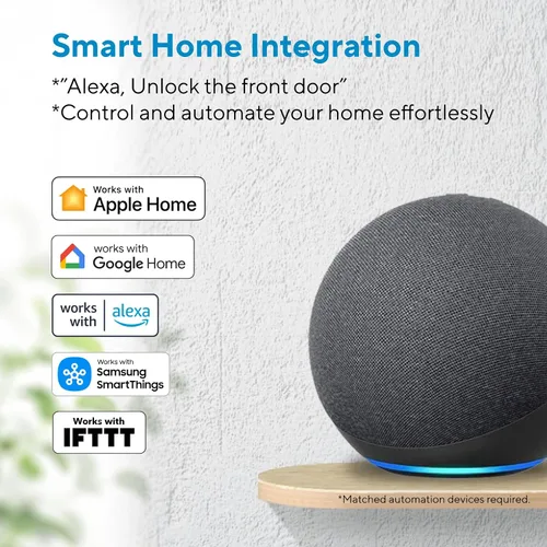 Miniatura 7 de ULTRALOQ Cerradura inteligente Bolt NFC, toque para desbloquear con iPhone y Android NFC, cerraduras inteligentes WiFi integradas para puerta