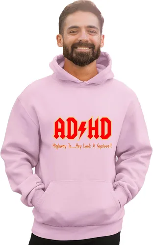 Miniatura 66 de Go All Out Sudadera con capucha para hombre y mujer con texto en inglés "Highway To Hey Look A Squirrel