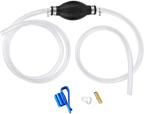 Bomba de manguera de sifón de gasolina, bomba de sifón manual para transferencia de gasolina, bomba de sifón manual para agua, gas, bomba de sifón