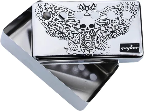 Guyker Humbucker - Cubierta de pastilla (1.969 in/2.047 in de distancia entre varas) – Puente de cuproníquel y pastillas para el cuello, piezas de