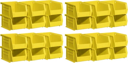 Miniatura 12 de Akro-Mils 08212YELLO 30210 AkroBins contenedores de plástico para almacenamiento, se pueden colgar y son apilables, (5 x 4 x 3 pulgadas)