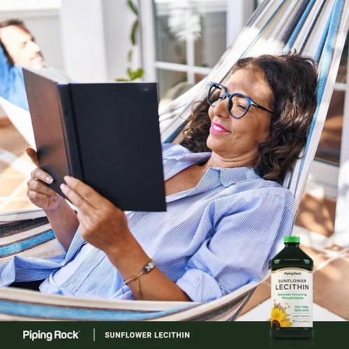 Miniatura 6 de Piping Rock Suplemento líquido de lecitina de girasol Aceite de 16 onzas Fosfolípidos naturales Vegano, sin soja, sin OMG, sin soja, sin gluten