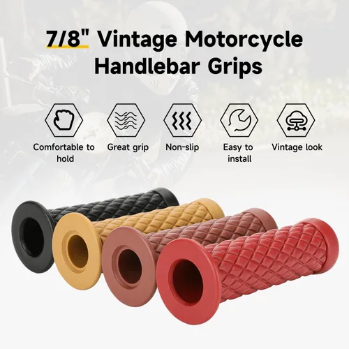 Miniatura 9 de HIAORS Empuñaduras de Manillar de 7/8" para Moto Compatibles con CRF50 CRF70 XR50 XR70 XR100 TTR125 PW80 YZ85 KX65 KX110 SSR 110 Apollo Thumpstar