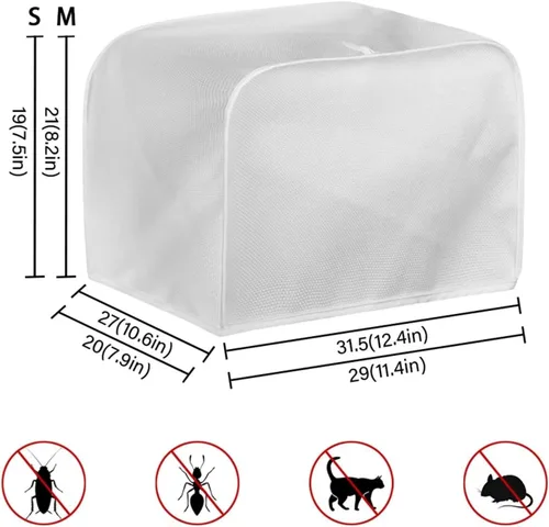 Miniatura 7 de Dreaweet Cubierta abstracta para tostadora de margaritas, protección contra el polvo, cubierta para hacer pan, resistente a las manchas, lavable a