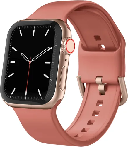 Miniatura 41 de Correa deportiva para Apple Watch, 49, 46, 45, 44, 42, 41, 40 y 38 mm, correa de silicona suave, cierre clásico, reemplazo para iWatch Series 11