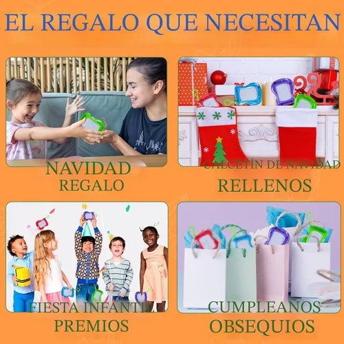 Miniatura 3 de Bedwina Mini Pizarra Magnética de Dibujo para Niños - (Paquete de 6) Tableros de Dibujo con Clip para Llavero de Mochila, Bloc Borrable