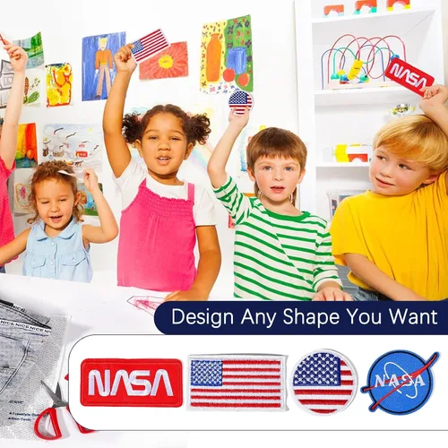 Miniatura 5 de Freestyle - Kit adhesivo de parche de doble cara, sin planchado, sin costura, lavable, adhesivo para insignia de Scout para niños y niñas, corte