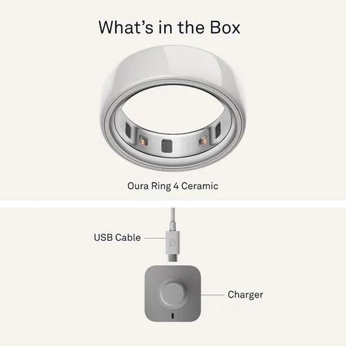 Miniatura 9 de Oura Anillo 4 Cerámica - Nube - Talla 4 - Confirma tu talla antes de realizar la compra